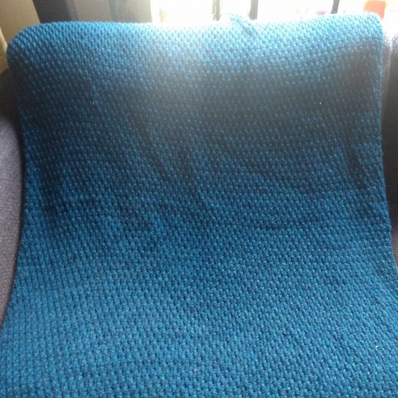 gehaakte deken alpine stitch